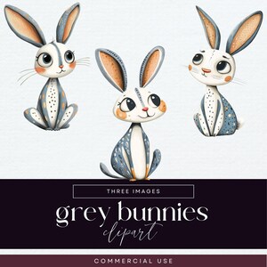 Cute Rabbit Clipart, Whimsical Bunny Clip Art, Quirky Animal Graphics, Transparent PNG, Easter Illustrations, Adorable Woodland Ephemera