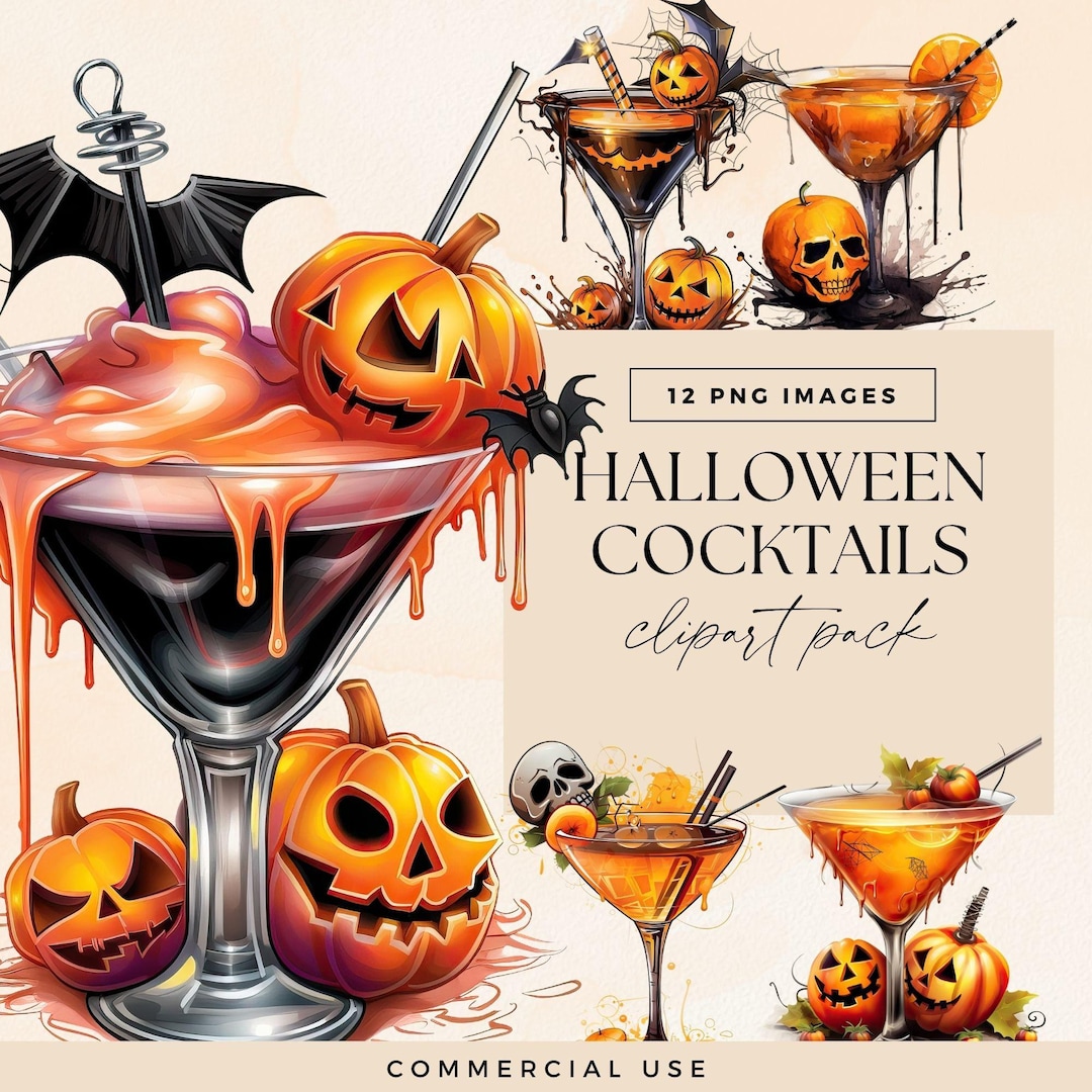 シーグラスアート『 Halloween Cocktail 』他2点 Halloween Cocktail Clipart, Cocktails Png Clip Art, Creepy