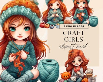 Clipart de fil, artisanat fille Clip Art, PNG Transparent, Illustration de boule à tricoter, travaux manuels graphiques de journal indésirable, Illustration de crochet