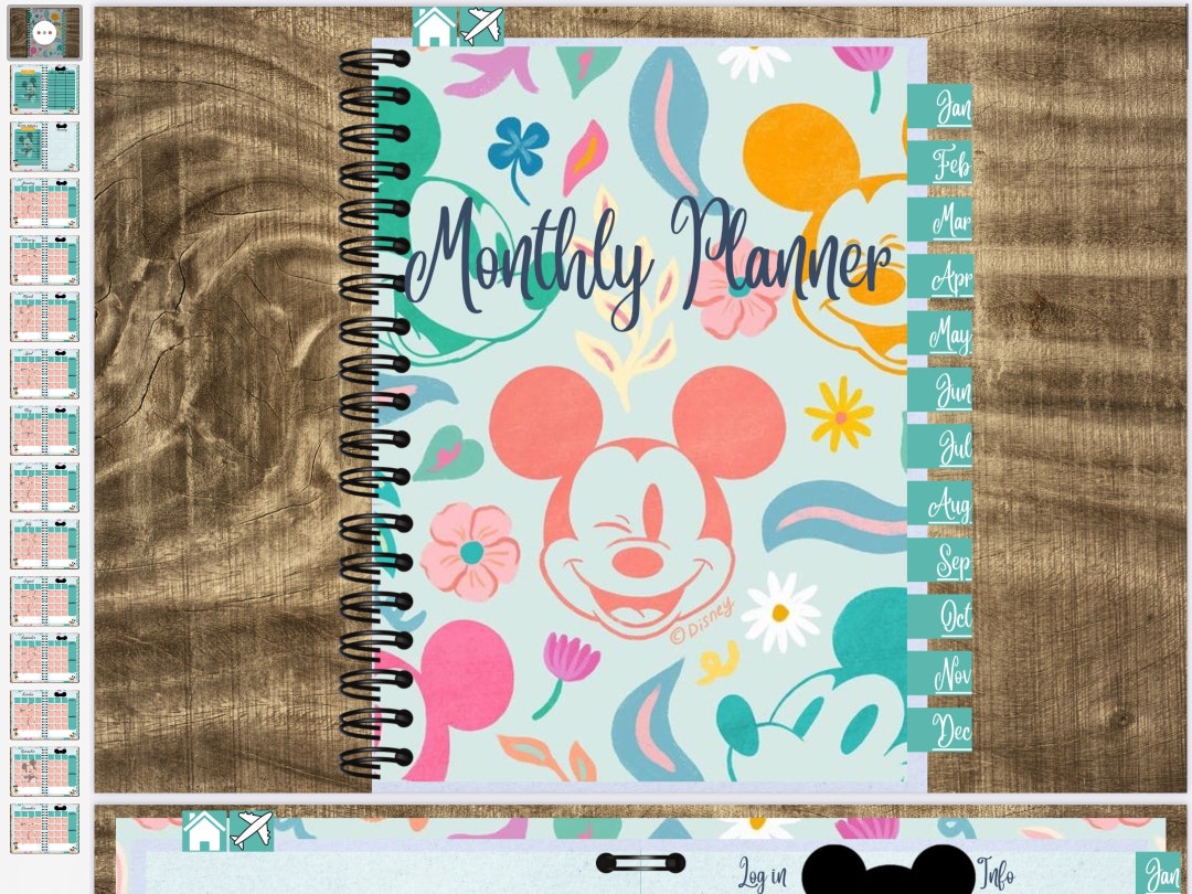 Mickey Mouse Digital Planner - Etsy