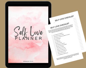 Self-Love Planner - Printable PDF for Personal Growth, Self-Care, and Wellness
