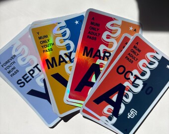 SF Muni乗り換えチケットステッカー