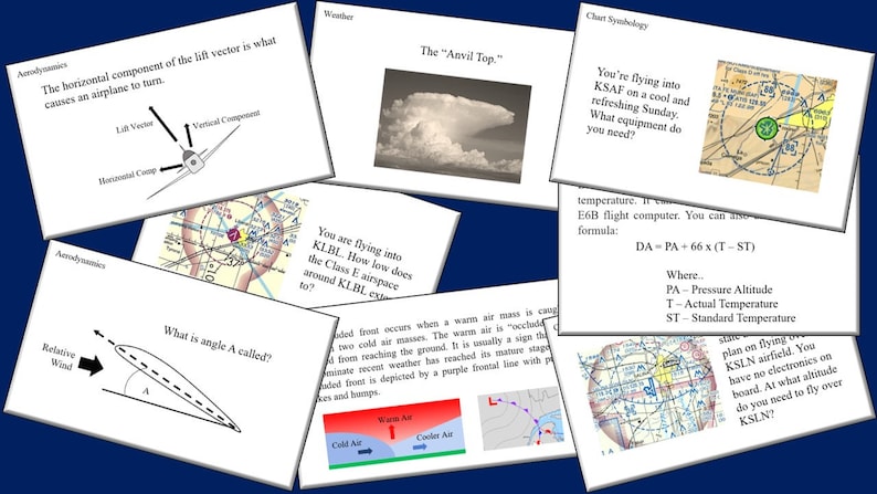 Private Pilot Study Flashcards - 240 Double Sided Flashcards - Etsy