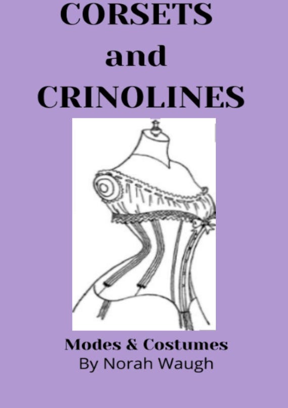 Corsets and Crinolines PDF Book | Historical Costume Pattern Guide | Vintage Sewing Reference | Victorian Fashion History | Instant Download
