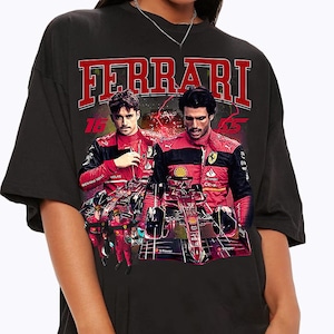 Vintage 90s Graphic Style Charles Leclerc Shirts, Scuderia Ferrari F1 Classic Retro Sweatshirt, Carlos Sainz Youth T-Shirt For Man And Women