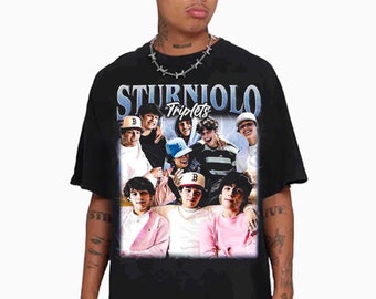 Vintage des années 90 Style graphique Sturniolo triplés chemises, Sturniolo triplés sweat-shirt bootleg, Sturniolo triplés jeunesse chemise pour homme et femme