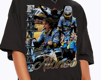 Vintage 90s Graphic Style Fernando Alonso Shirts, Racing F1 Classic Retro Sweatshirt, Fernando Alonso Youth T-Shirt For Man And Women