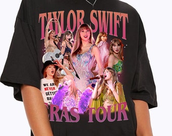 Vintage jaren '90 grafische stijl Taylor Swift Shirts, Taylor Swift Klassiek Retro Sweatshirt, The Eras Tour Concert Music Tee voor man en vrouw