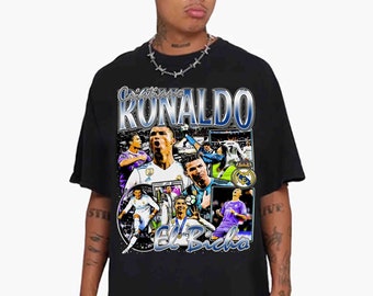 Vintage 90er Jahre Grafikstil Ronaldo CR7 Shirts, Ronaldo Bootleg Sweatshirt, Ronaldo Jugend T-Shirt für Männer und Frauen Unisex T-Shirt