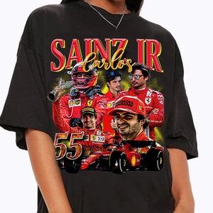 Vintage 90s Graphic Style Carlos Sainz Shirts, Scuderia Ferrari F1 Classic Retro Sweatshirt, Carlos Sainz Youth T-Shirt For Man And Women