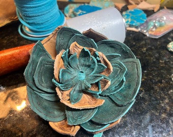 Leather flower