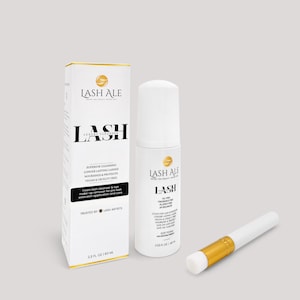 Eyelash shampoo Lash Bath care for Lash Extensions Eyelash Cleanser and for Extensions Kit - Sensitive Lash Wash for Eyelash Extensions wash
