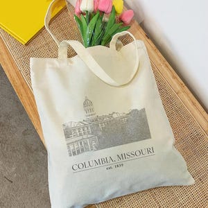 Columbia est. 1839 Collegiate Campus Tote Bag
