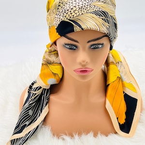 100% Pure Mulberry Silk Large Head Scarf