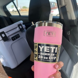 Yeti Rambler 26 oz Stackable Cup with Straw Lid - Power Pink