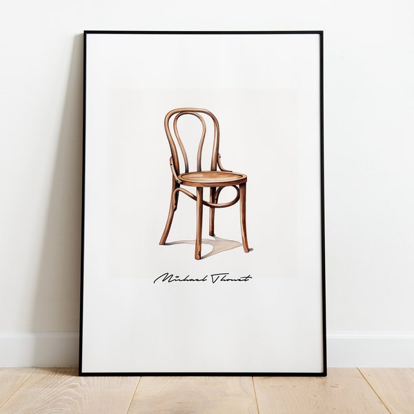 Michael Thonet Bentwood Chair in Watercolor A4
