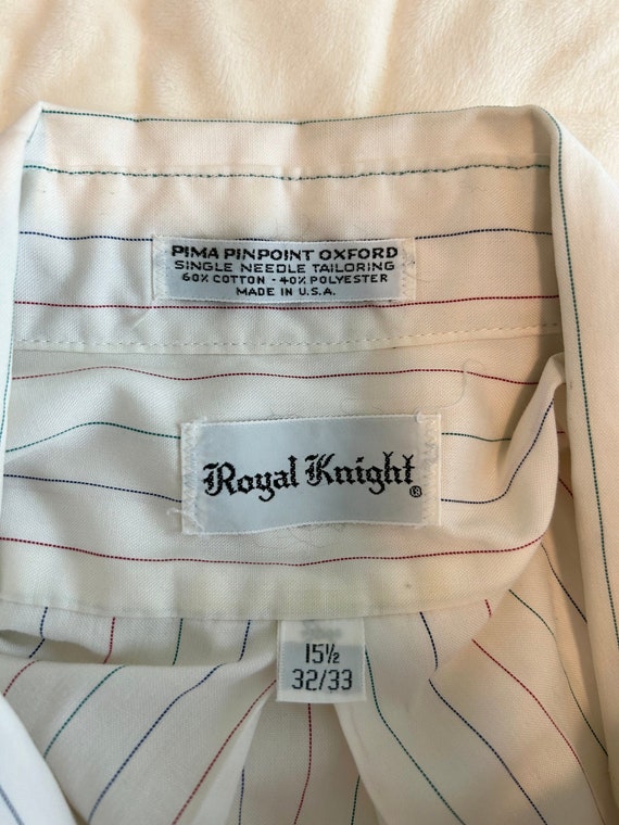 Vintage Rare 70s Royal Knight Pima Oxford Button … - image 1