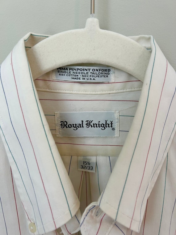 Vintage Rare 70s Royal Knight Pima Oxford Button … - image 3