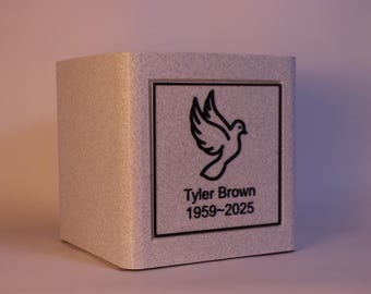 Personalized Dove Urn: 3D Printed & Made in the USA