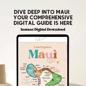 Maui 101: Comprehensive Digital Hawaii Travel Guide - Expert Tips, Packing List & Insider Recommendations with detailed island map!