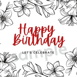 Fill in color Birthday Card - Printable
