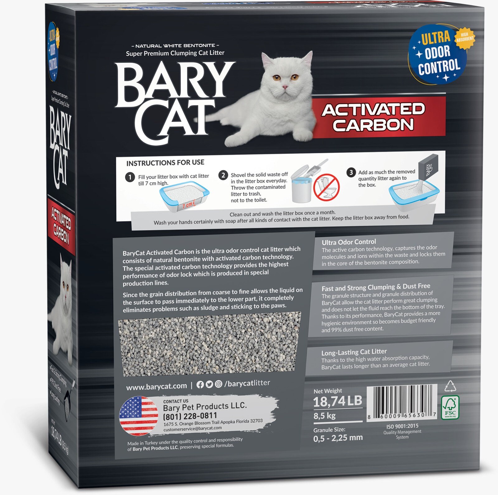 Barycat Natural Premium Clumping Activated Carbon Cat Litter Etsy