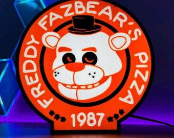 Pizza Fred led light box | Night Light