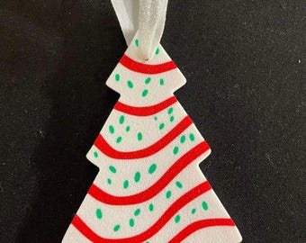 Snack cake decoration | Ornament OR Magnet | Sweet holiday treat | Free Shipping!