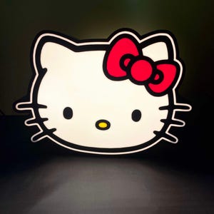 Kitty light box night light
