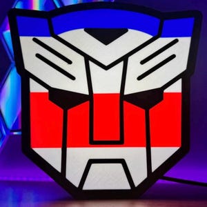 Heroic robot led light box | Night Light