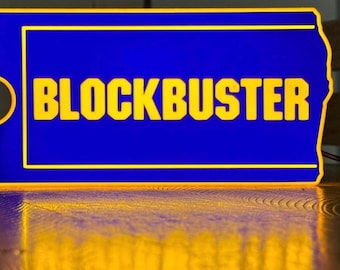 Video store logo light box