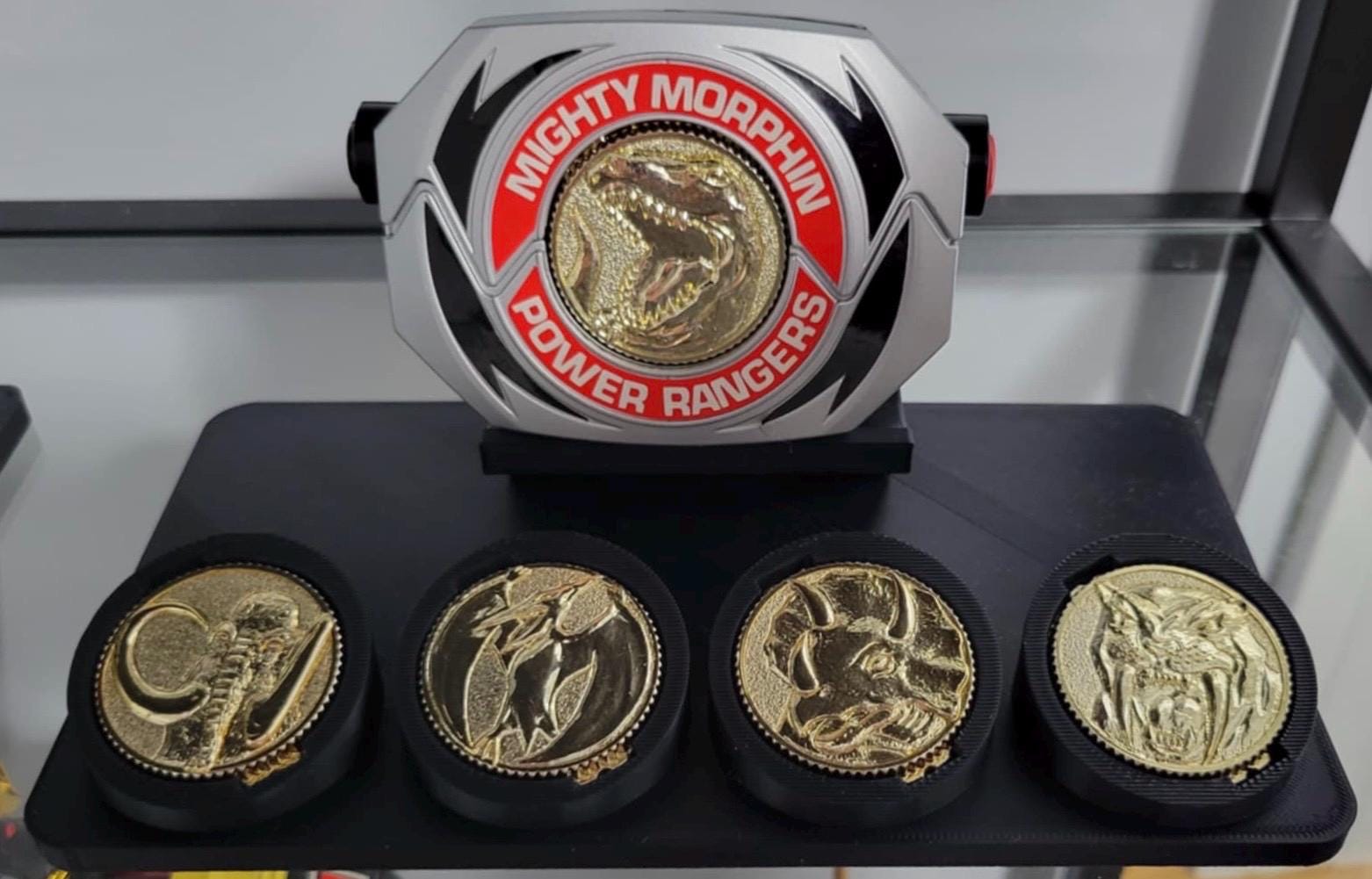 1993 MMPR Morpher Display Stand with Coin Slots | STAND ONLY