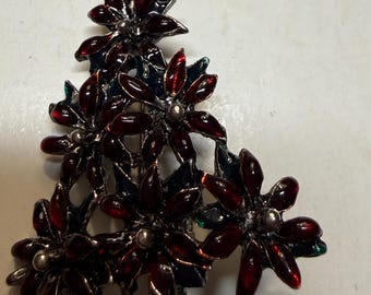 Vintage Weihnachtsbaum Brosche markiert LIA - 1980er Jahre
