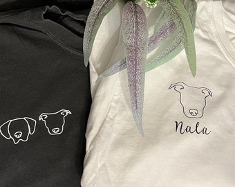 Custom Pet Shirt | Custom Pet Photo + Name | Personalized Dog T shirts | Custom Cat Shirts | Pet Lovers Gift | Minimalistic Shirt
