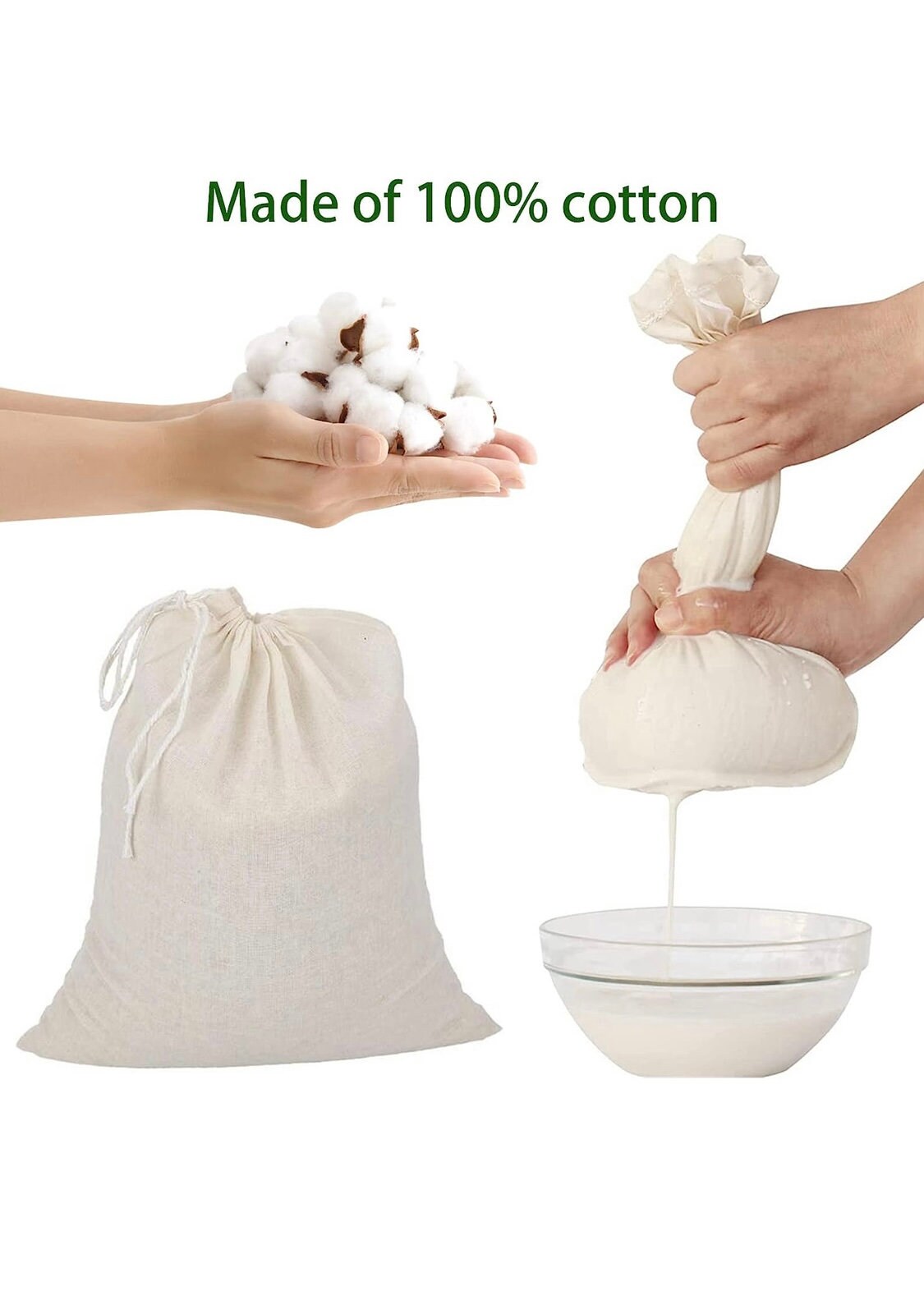 Unbleached 100 Cotton Cheesecloth Bag Etsy