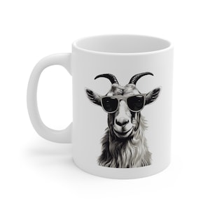 Lustige Ziegen-Kaffee-Tasse. Lustiger Ziegenbecher. Lustiges Geschenk für Ihn. Lustiges Geschenk für Sie. Ziege Liebhaber Tasse. Ziege Liebhaber Geschenk. Ziegenliebhaber.