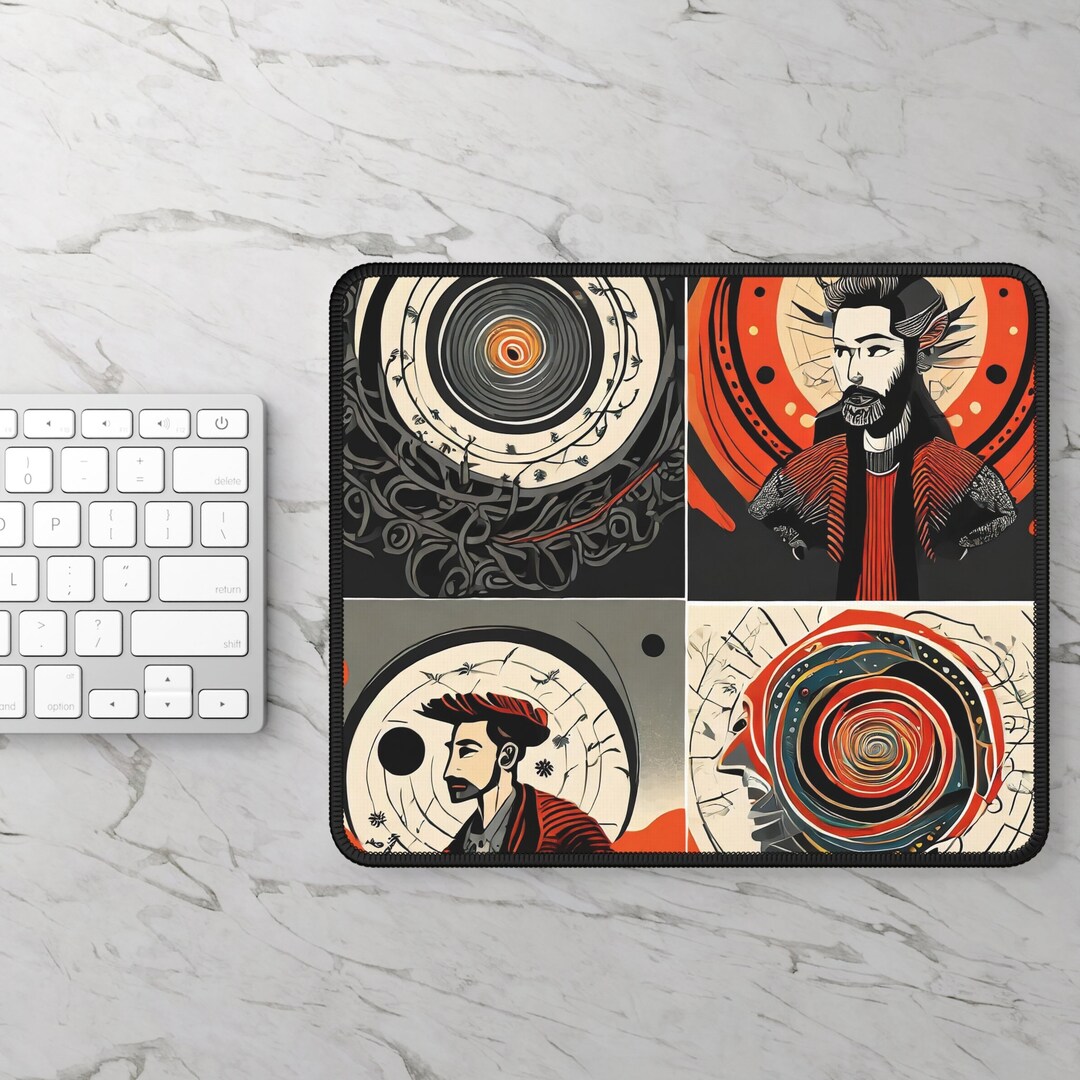 Psychedelic Creatures Gaming Mouse Pad Mouse Pads Office Etsy