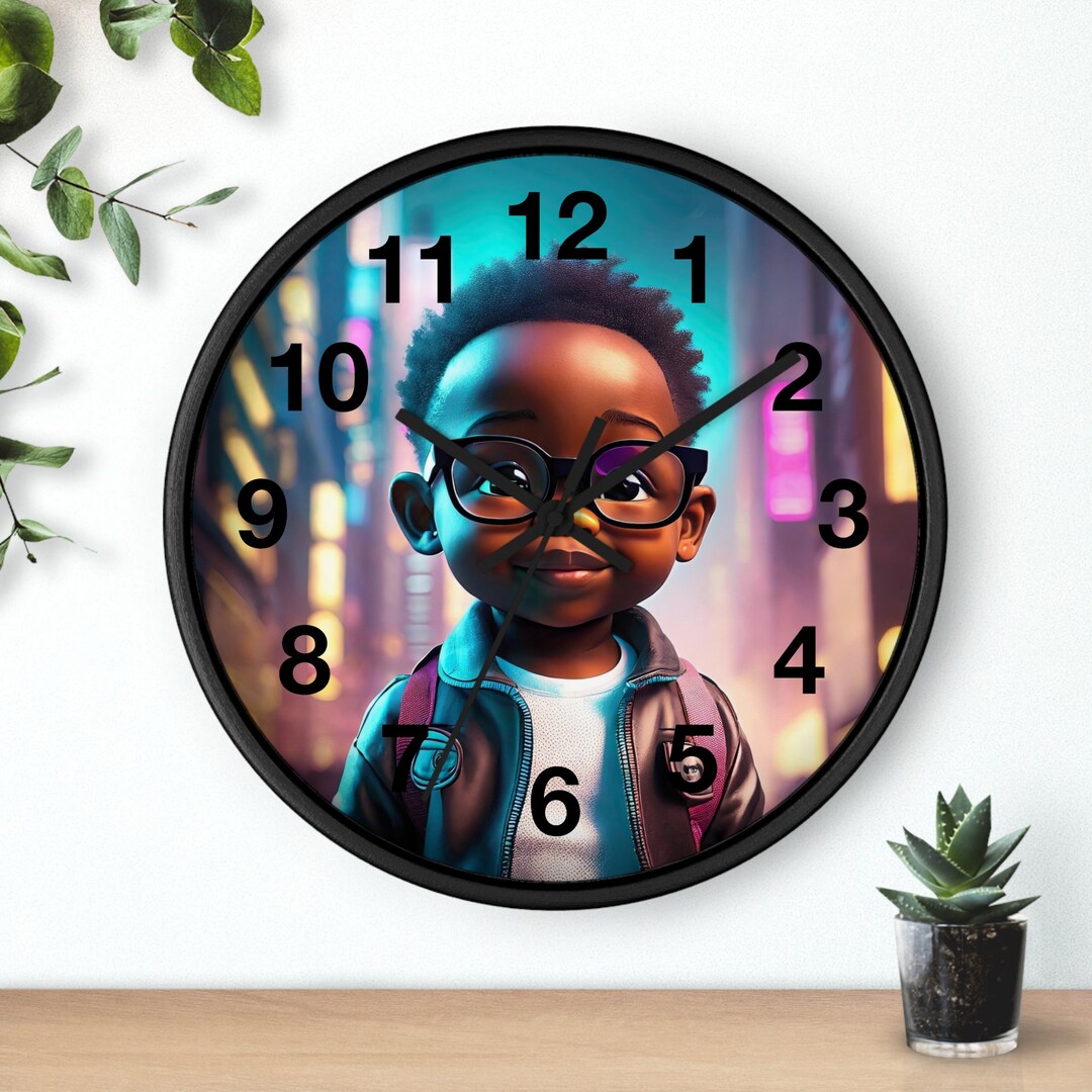 Smart Happy Baby Wall Clock Room Clock Room Decor Etsy