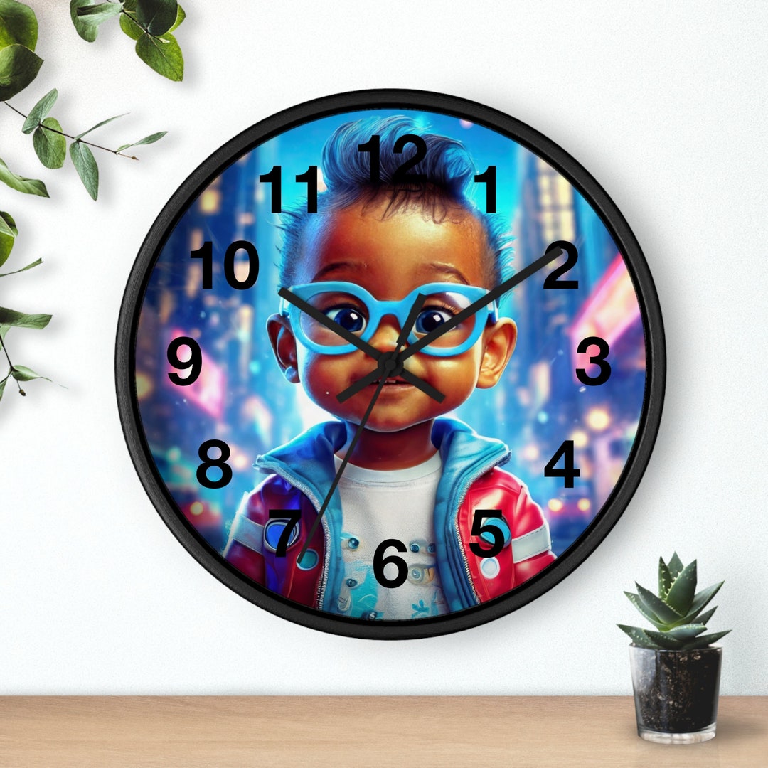 Smart Happy Baby Wall Clock Room Clock Room Decor Etsy