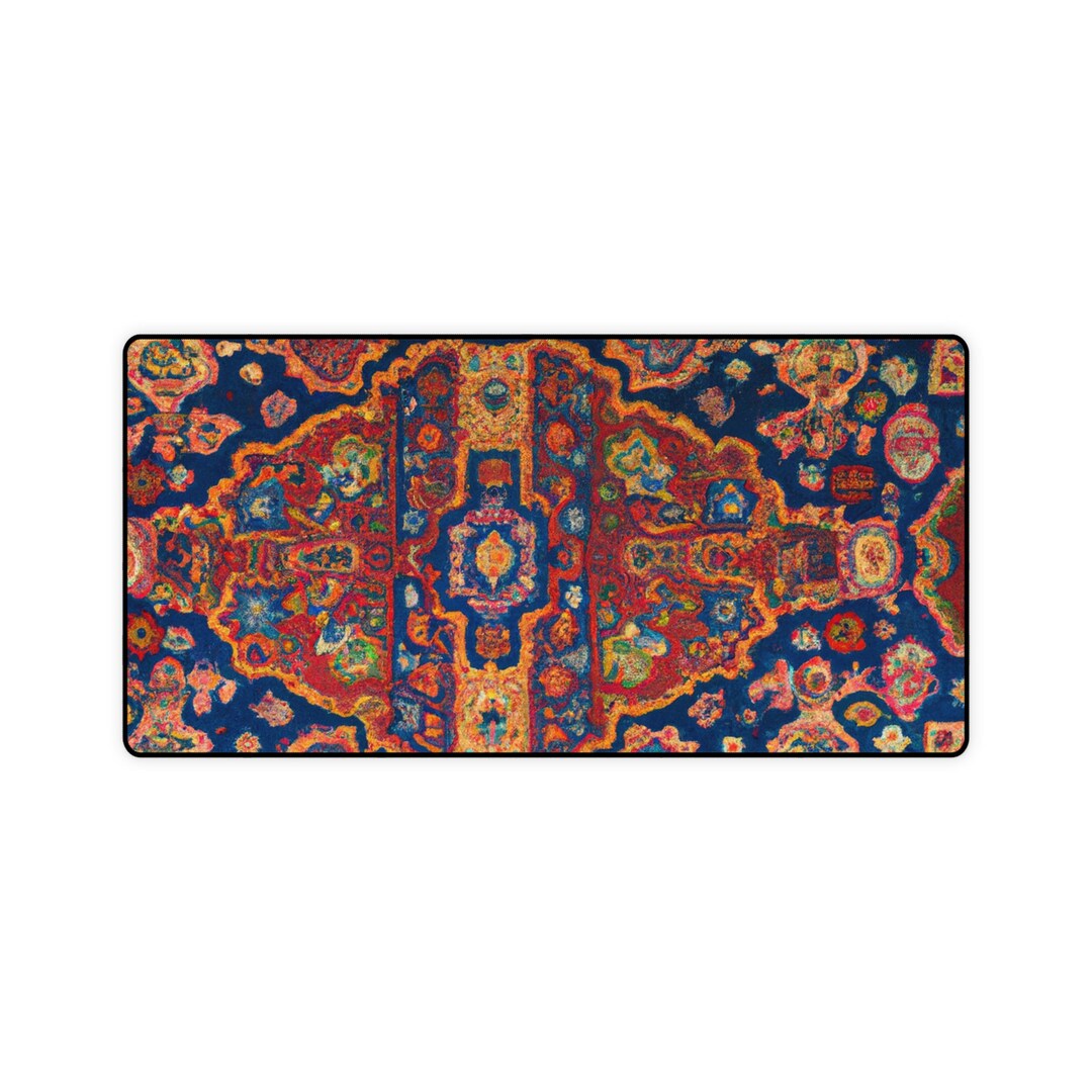 Persian Rug Pc Format Elegance Embodied: Persian Rug Patterns Computer Mat - Etsy