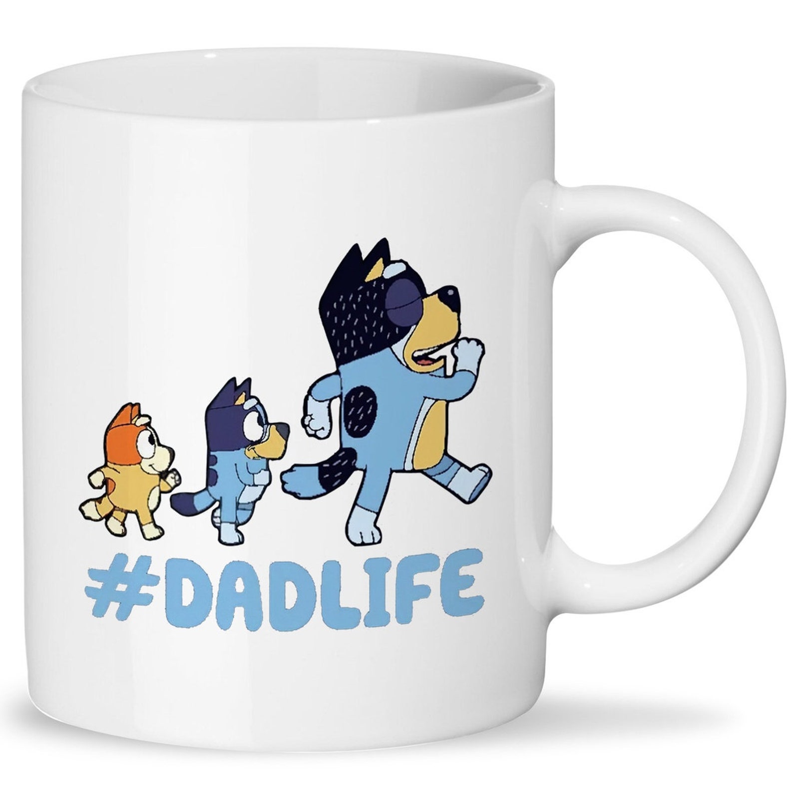 Bluey Mug Bluey Dad Life Mug Bluey Dad Mug Bluey Family Etsy Canada