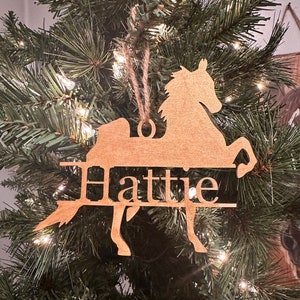 Personalized Horse Ornament