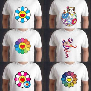 Vans x Takashi Murakami - Authenticated T-Shirt - Cotton Multicolour Floral for Men, Never Worn, with Tag