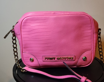 Vintage Juicy Couture Barbie Pink Leather Shoulder Bag