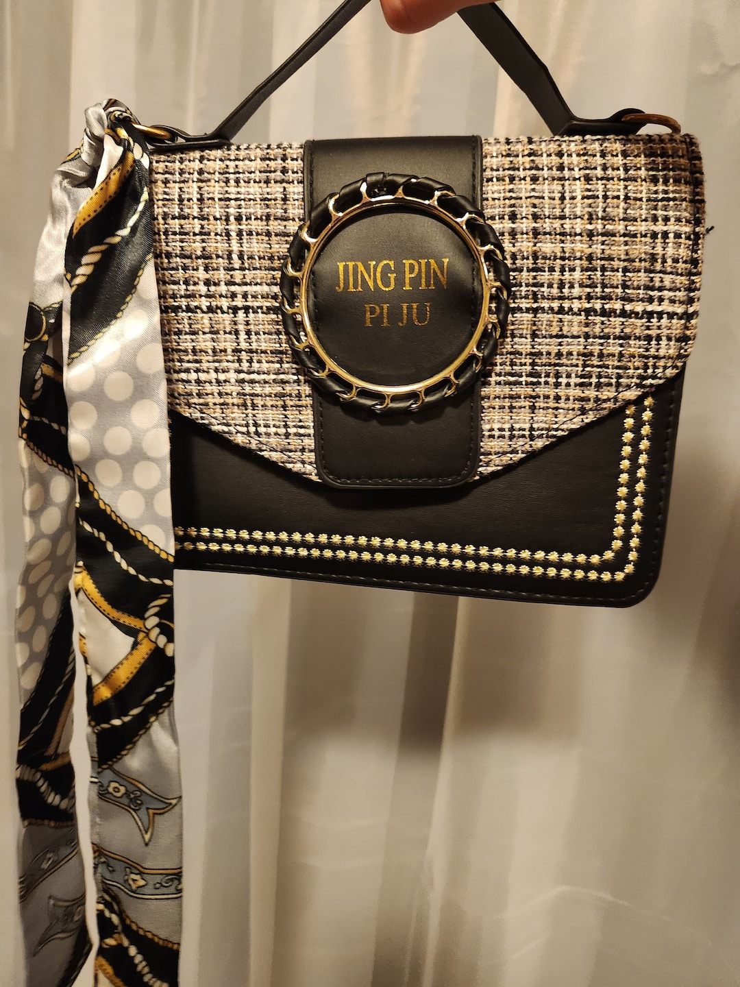 Chic Vintage Jing Pin Pi Ju Clutch Bag Etsy Canada