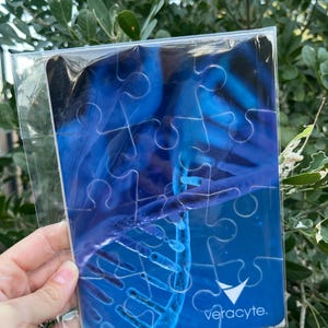 Custom 12-piece puzzle featuring company logo and branded corporate image