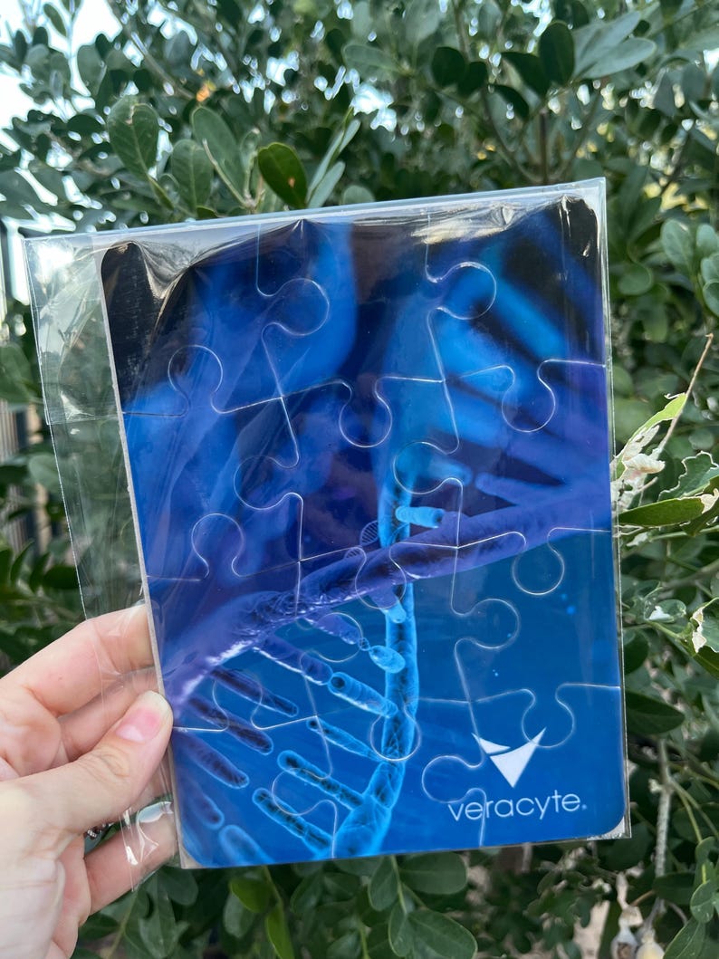 Custom 12-piece puzzle featuring company logo and branded corporate image