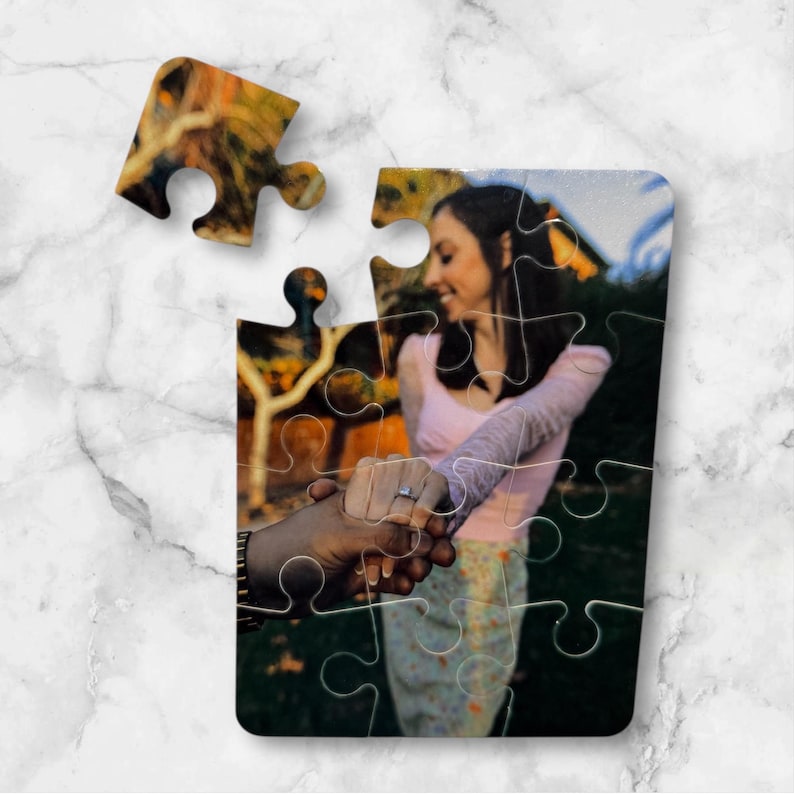 Custom Photo Puzzle, Personalized Picture Puzzle, Create Your Own Puzzle, 12 or 28 Piece, Wedding Favor, Party Favor, Kids & Business Gift image 7