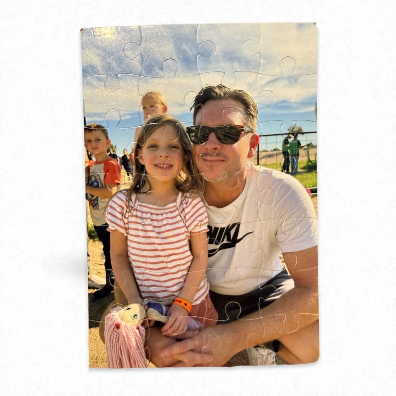 Custom Photo Puzzle, Personalized Picture Puzzle, Create Your Own Puzzle, 12 or 28 Piece, Wedding Favor, Party Favor, Kids & Business Gift image 4