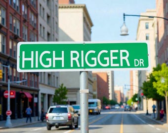 Custom Metal Street Sign 18x4 | Personalized Green Aluminum Sign | Custom Name Street Sign | House Sign | Gift for Him | Outdoor Sign